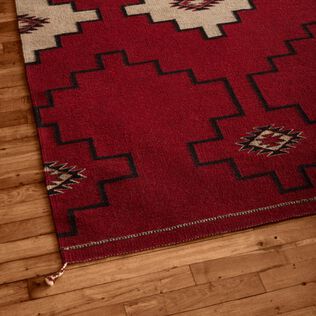 Flatweave rugs in colorful patterns