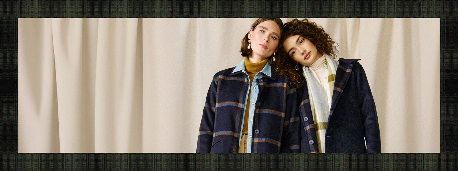 Women Wearing Pendleton Plaid Coats