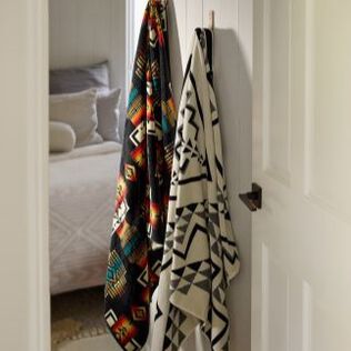 Spa Towels on door