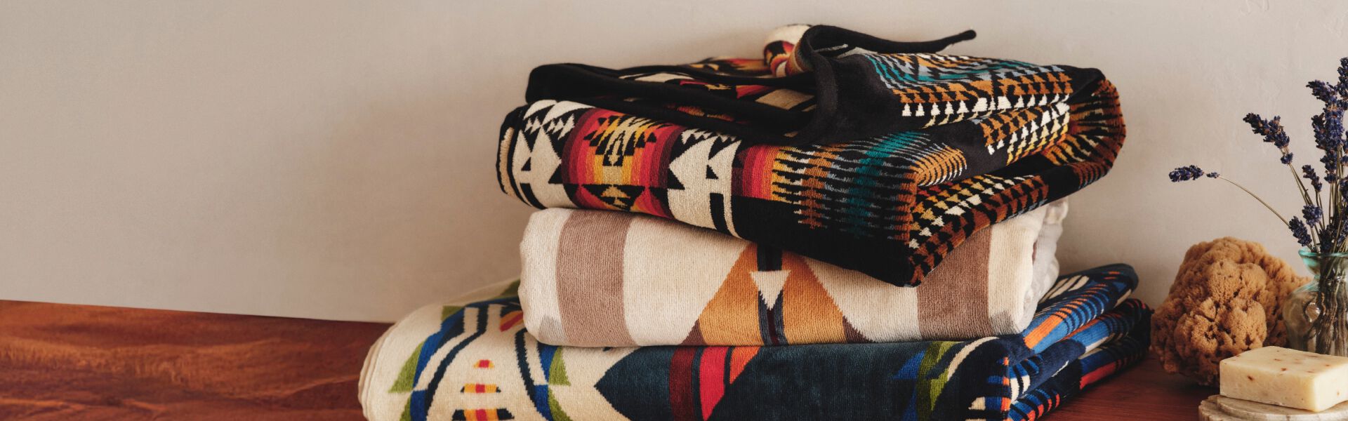 Stack of Pendleton Beach Towels