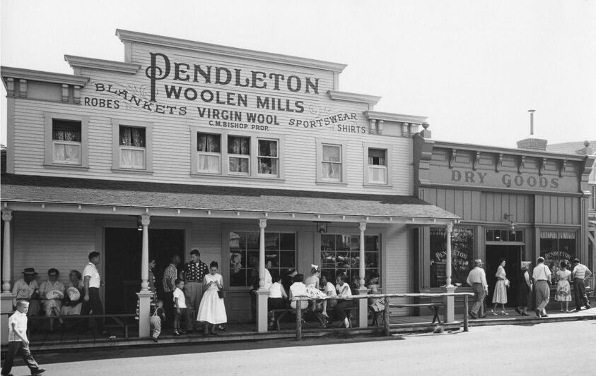 Vintage Photo Showing Pendleton Store at Disneyland