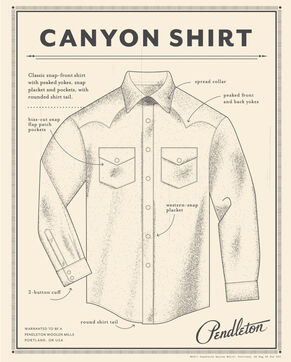 Diagram of Mens Wool Canyon Shirt