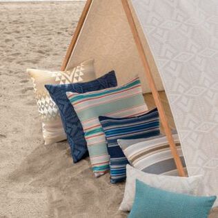 Pendleton x Sunbrella Fabric Shown used in Pillows
