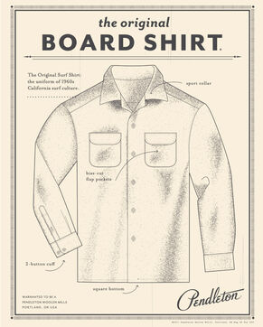 Vintage Diagram of Mens Wool Board Shirt