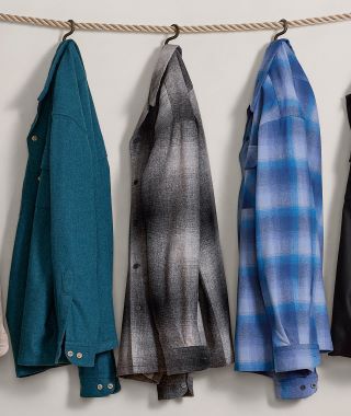 Pendleton Wool Shirts Hanging