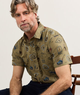 Man wearing a Pendleton shirt