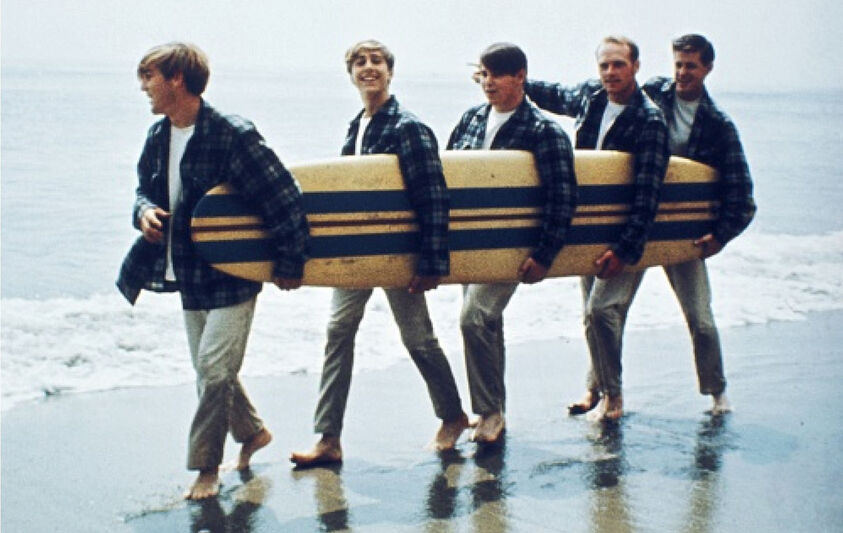 The Beach Boys Wearing Pendleton Shirts as the Pendletones