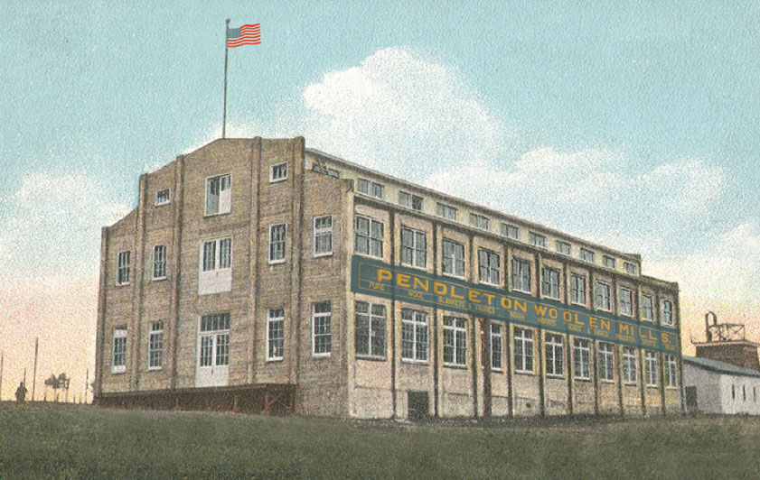 Painting showing the Pendleton mill