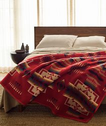 Colorful Pendleton Wool Bed Blanket