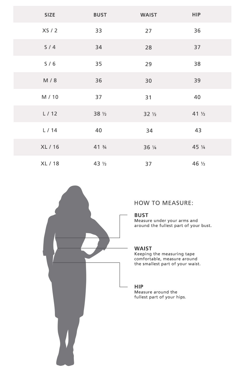 Pendleton Size Chart